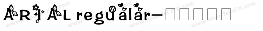 ARIAL regualar字体转换